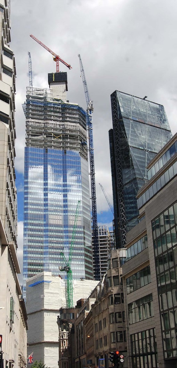 The steel frame will top out by the end of the year