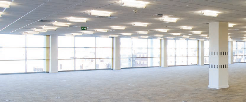 Long spans, open plan commercial office space – Vulcan House, Sheffield