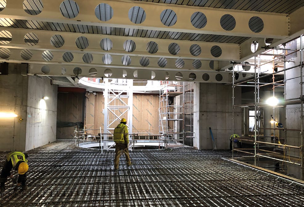 Cellular beams have been used for service integration