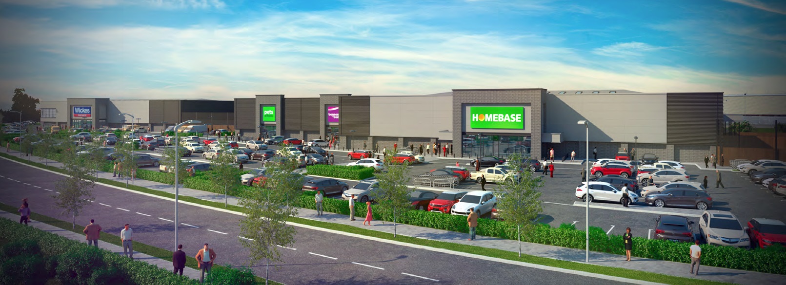 Visualisation of the completed park