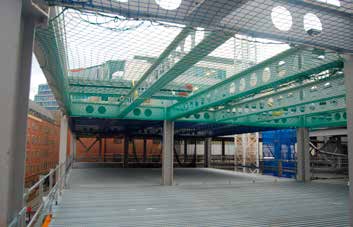 Long span cellular beams have been used throughout