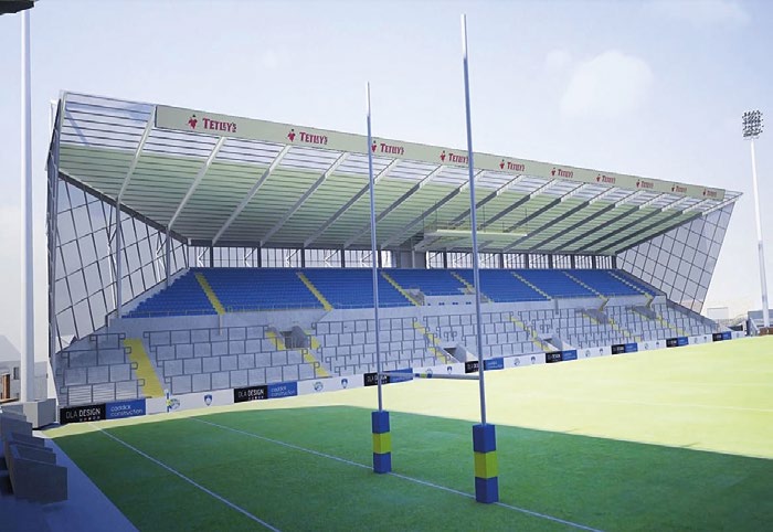 How the rugby side of the south stand will look