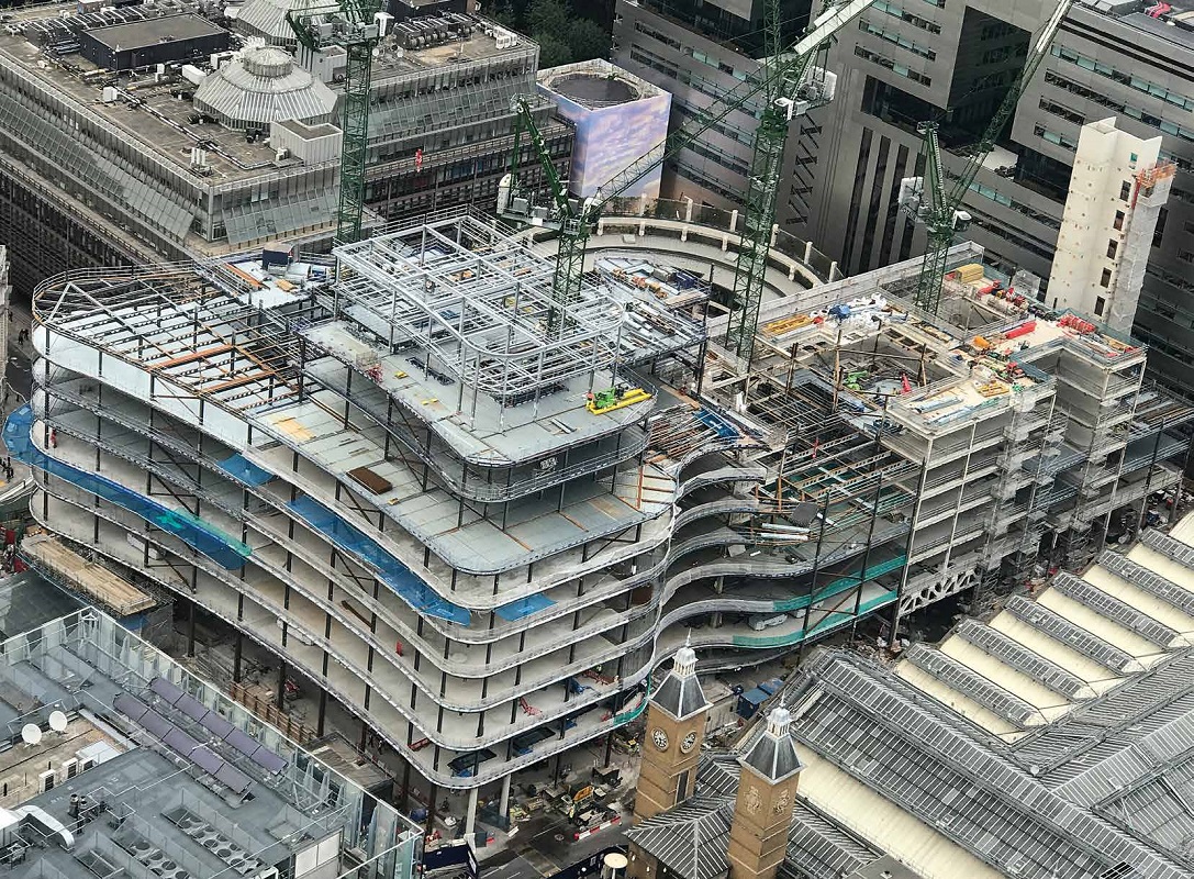 100 Liverpool Street occupies a plot directly opposite the City’s main rail terminus