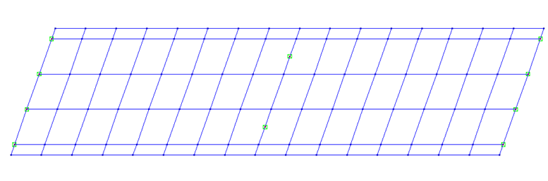 skew mesh (for skew not greater than 20°)