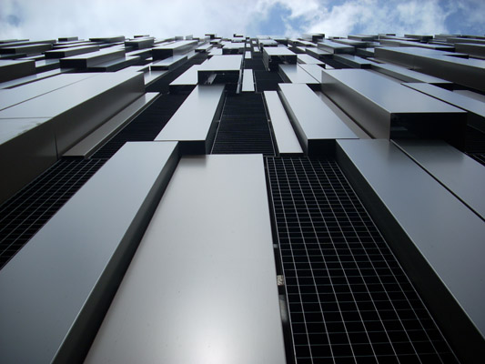 Metallic cladding, The Moor, Sheffield&lt;Br&gt;&#39;&#39;(Image courtesy of Bourne Parking Ltd.)&#39;&#39;