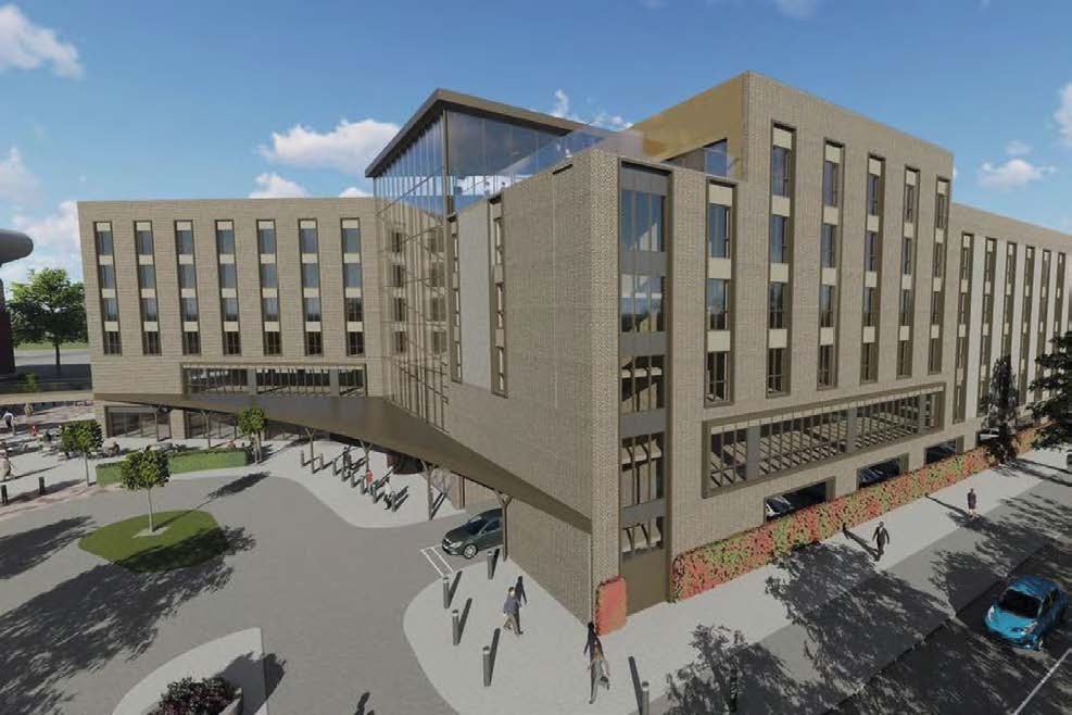 Visualisation of the completed hotel