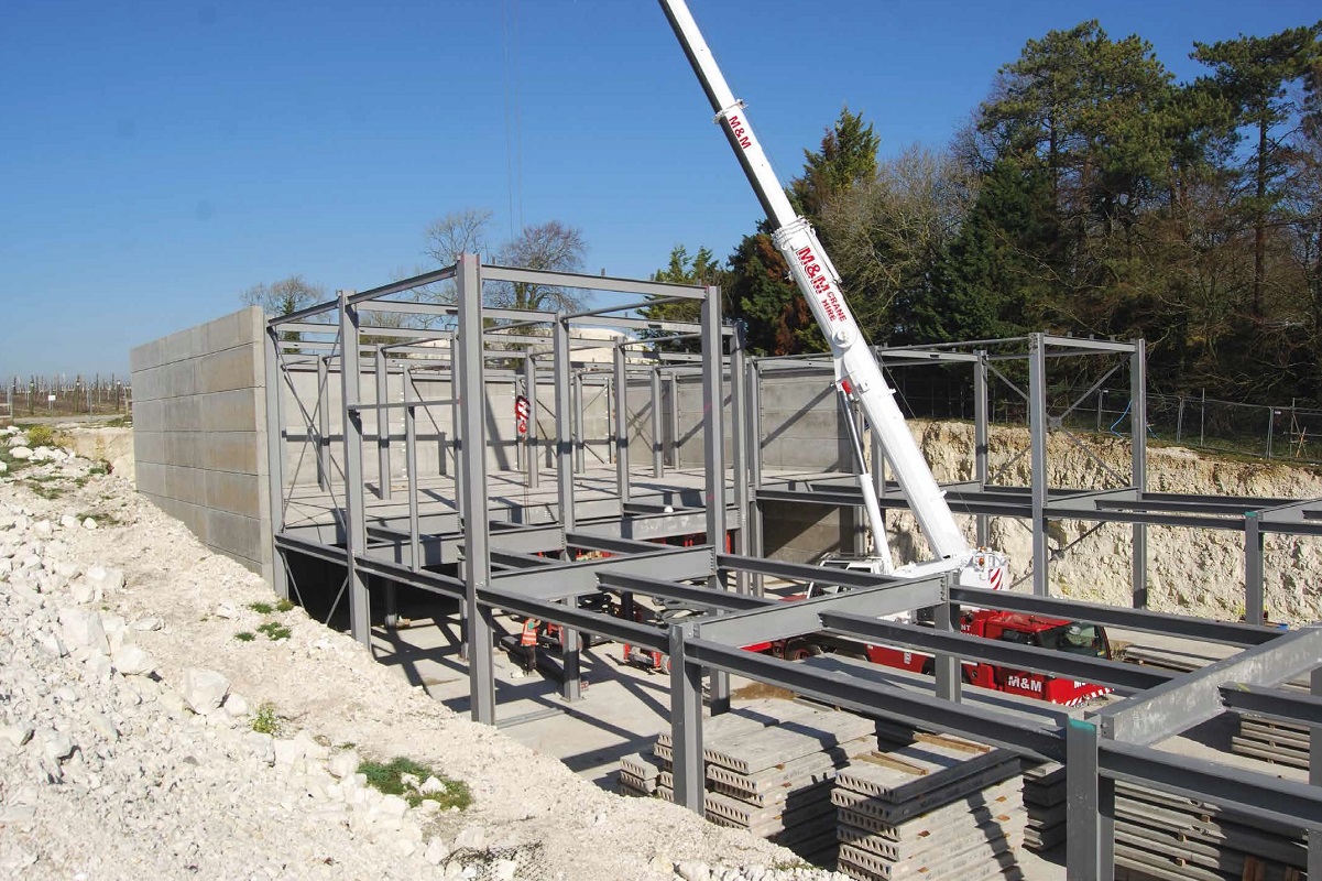 Cut into a hillside, the cellar will hold two million bottles