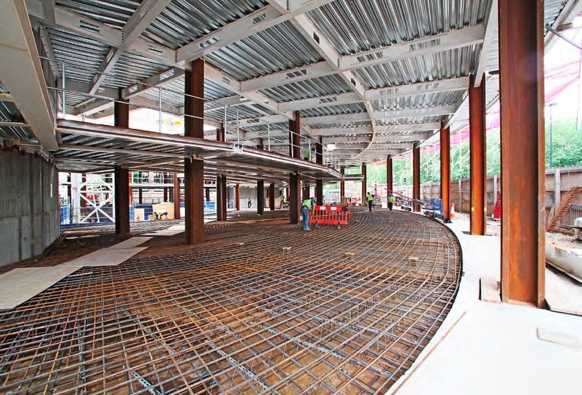 The ground floor includes a mezzanine level