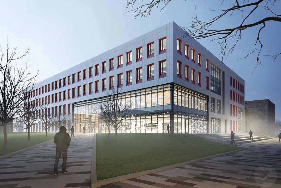 How the completed building will look