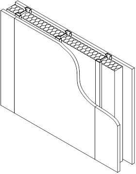 Single acoustic stud light steel frame (with quilt)