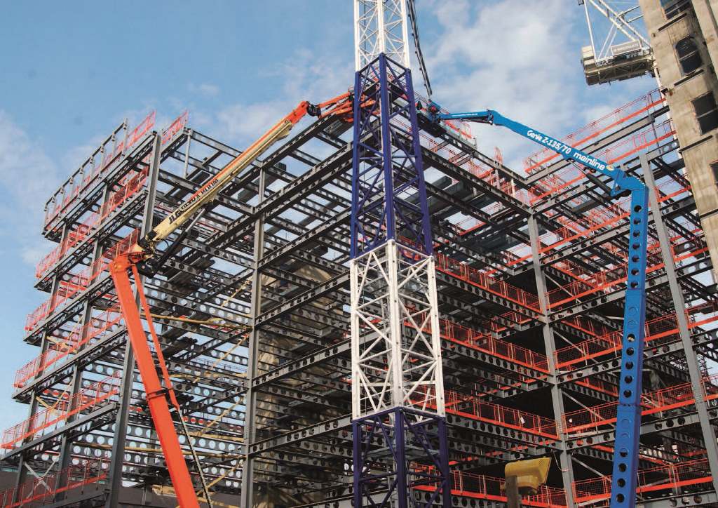 Cellular beams have been used throughout for service integration