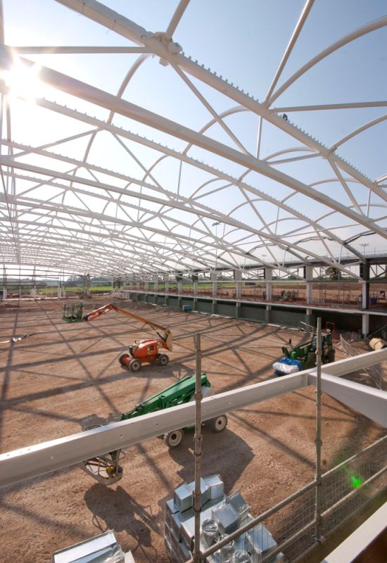 Tubular steelwork at the National Football Centre&lt;br/&gt;&#39;&#39;(Image courtesy of Billington Structures Ltd.)&#39;&#39;