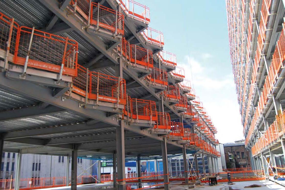 A podium separates the hotel from the taller student accommodation block