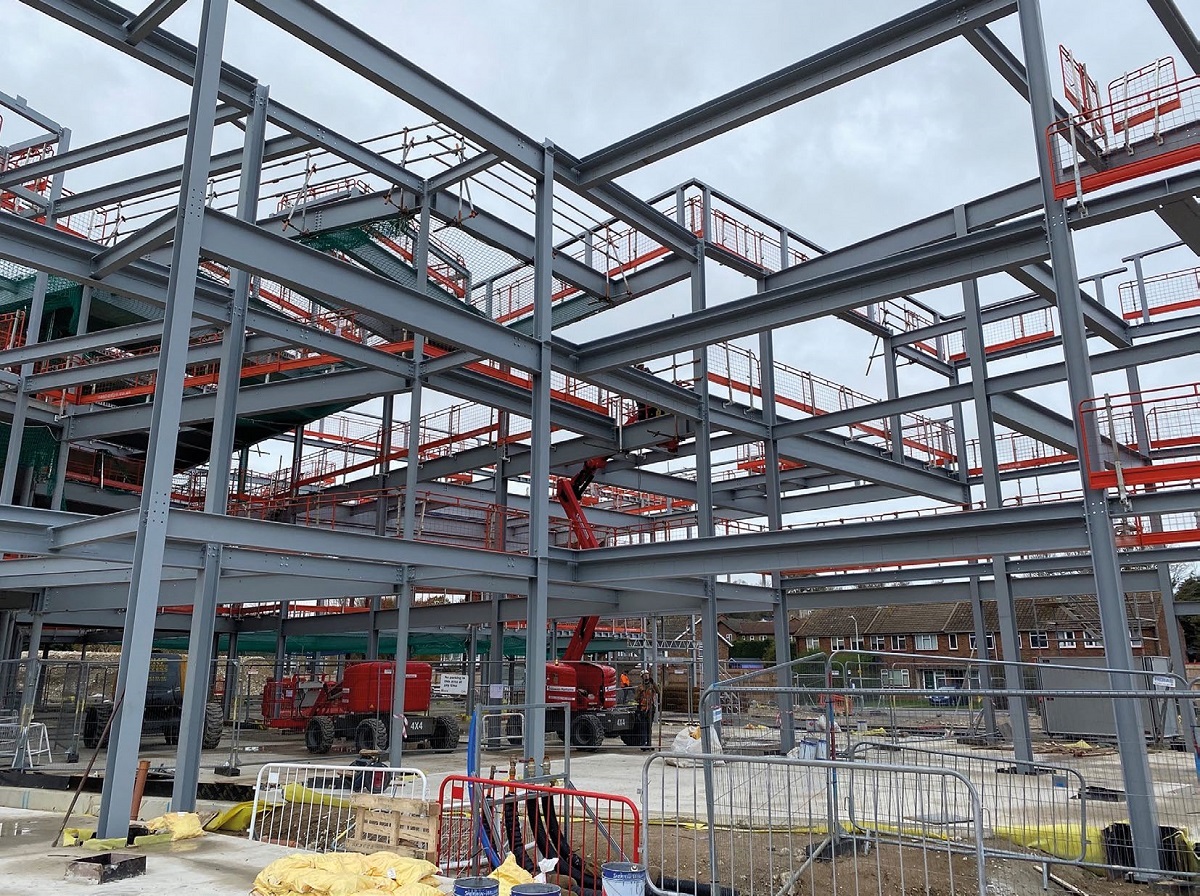 Steelwork provided the necessary speed of construction