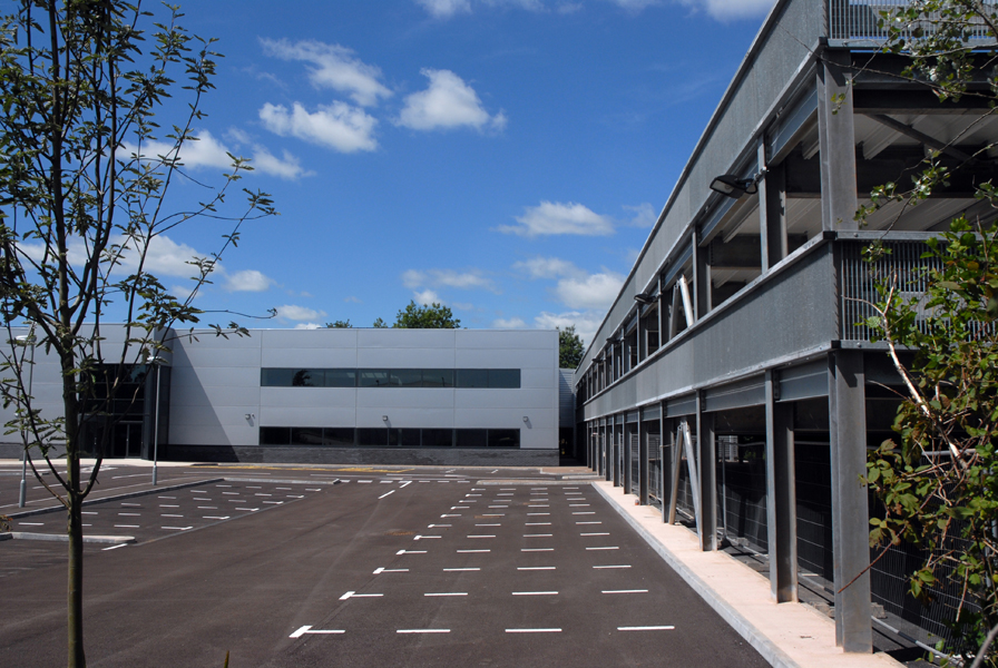 Steel-framed car park - St Mellons, Cardiff&lt;Br&gt;&#39;&#39;(Image courtesy of Bourne Parking Ltd.)&#39;&#39;