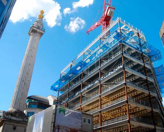 The new building is adjacent to one of London’s most famous landmarks