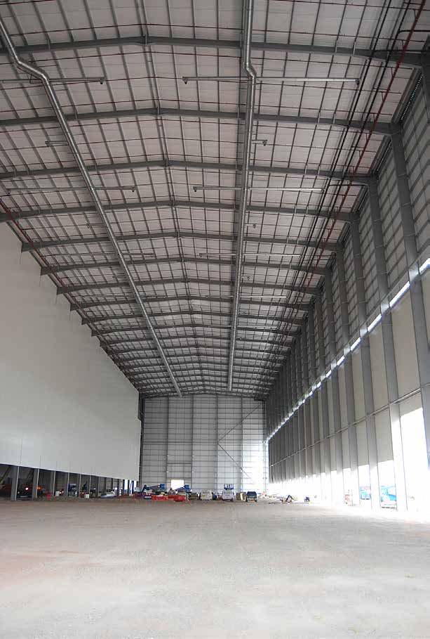 Plot Three is divided into high-bay and low-bay areas