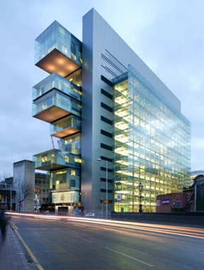 Urban scale – Accessible public buildings, such as Manchester’s Justice Centre are now part of the urban landscape