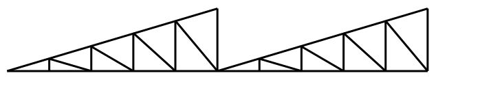 Saw-tooth (or Butterfly) truss