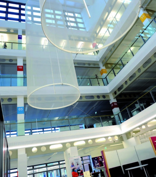 Birmingham City Council, Woodstock Street offices. Thermal mass with cellular beams and precast floors