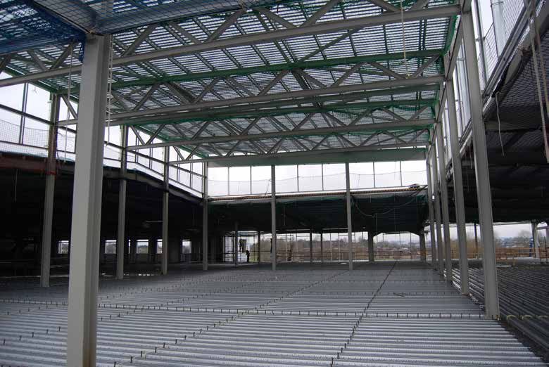 The large open-plan first floor sports hall