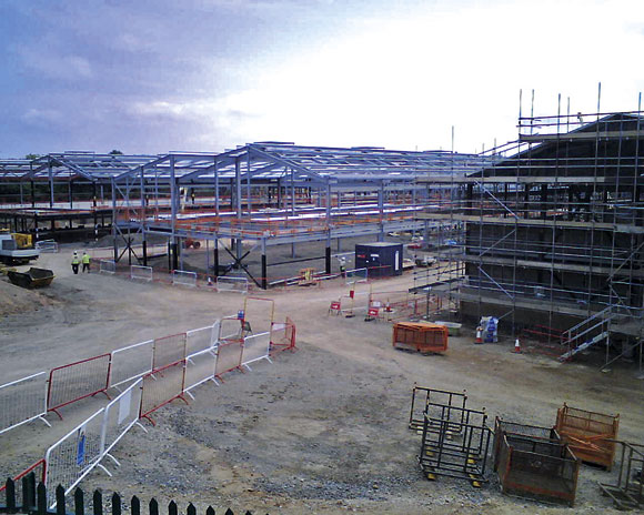 Bulwell Academy consists of eight steel framed blocks