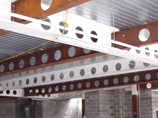 Unprotected steel at Kings Place in London reduces the cost of fire protection