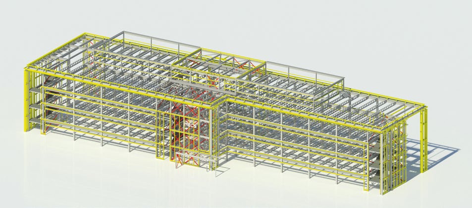 Steel cores are incorporated into the frame as they assist in the building’s blast resistance