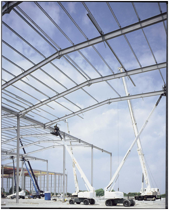 TNT FastTrack distribution centre at where 1,600 tonnes of structural steel were erected in just 21 days