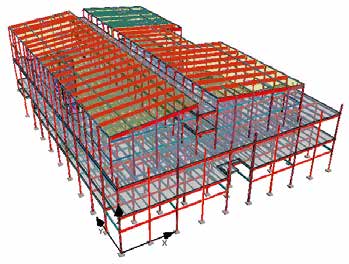 Model showing the retail and cinema  structure