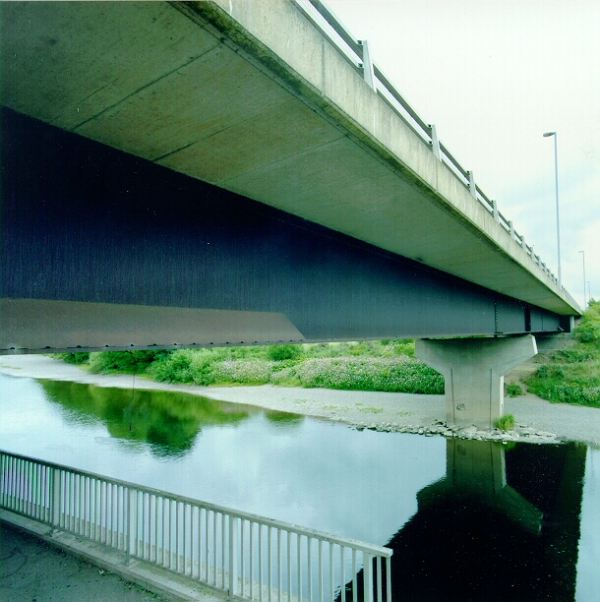 Sloping plate at bottom flange to discourage public access&lt;br&gt;&#39;&#39;Lincluden Viaduct, Dumfries
