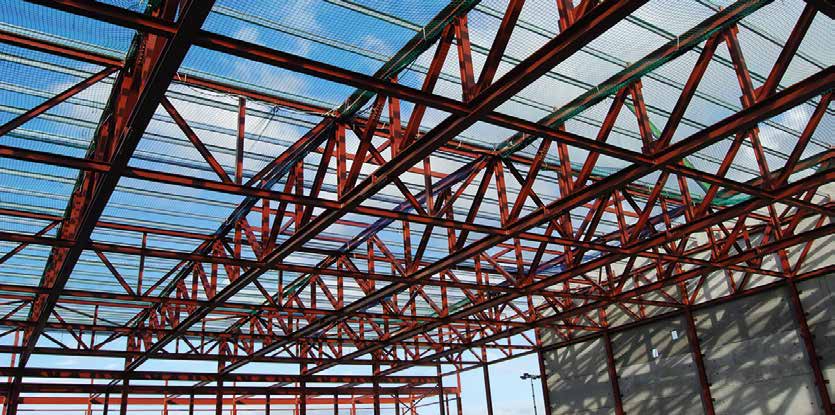 48m-long trusses form the production area