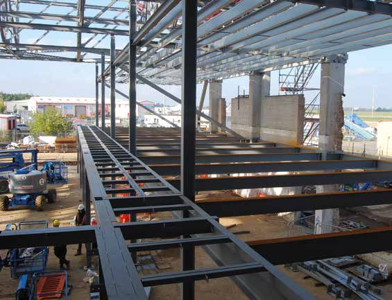 New steel mezzanines will accommodate classrooms