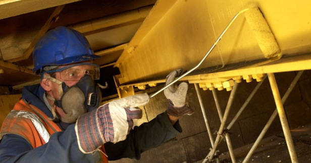 Roller application of paint