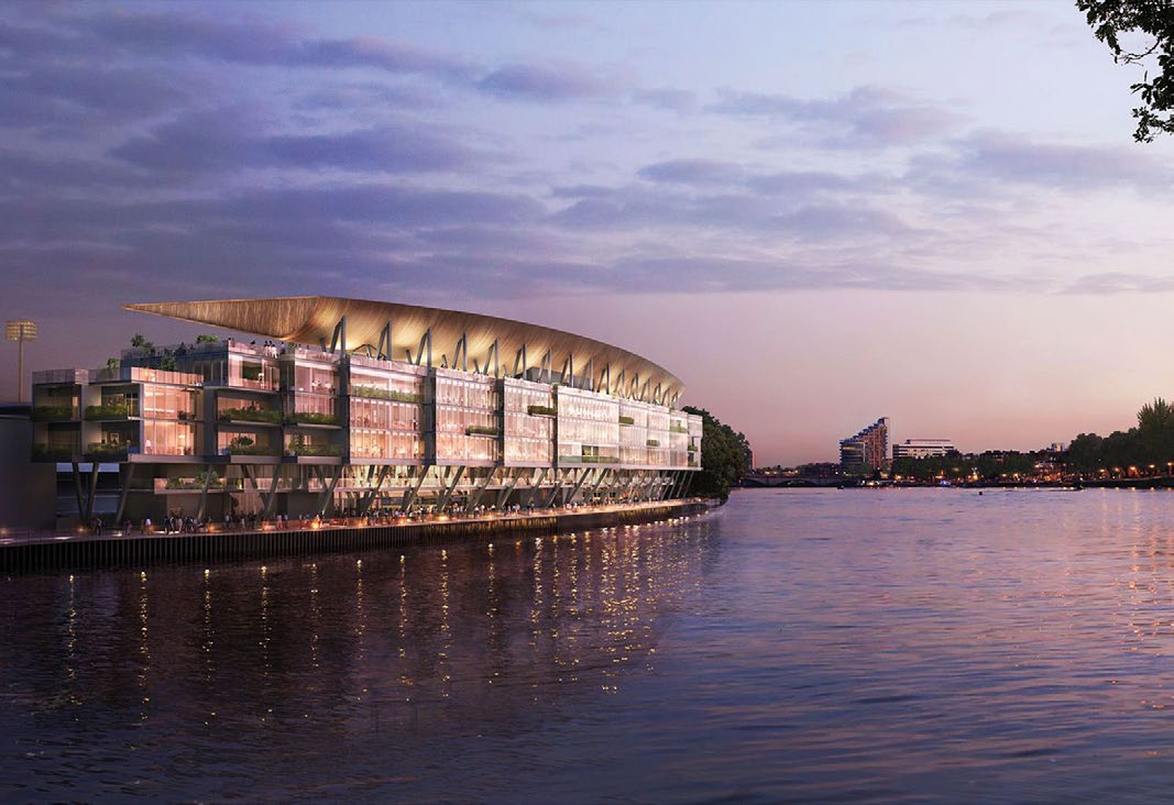 Visualisation of the completed Riverside Stand