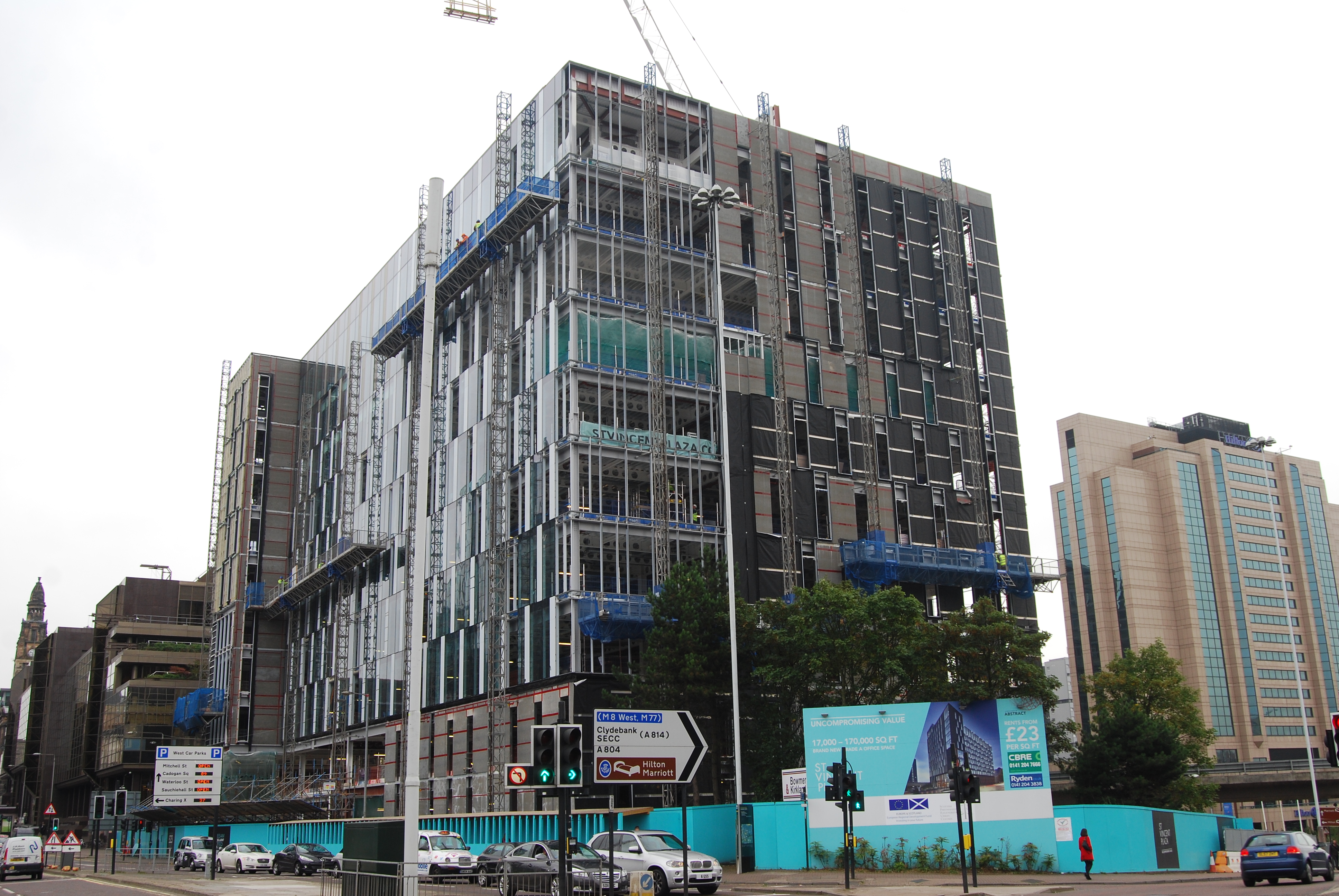 The new St Vincent Plaza building will provide 15,700m2 of Grade A office space spread over 11 floors