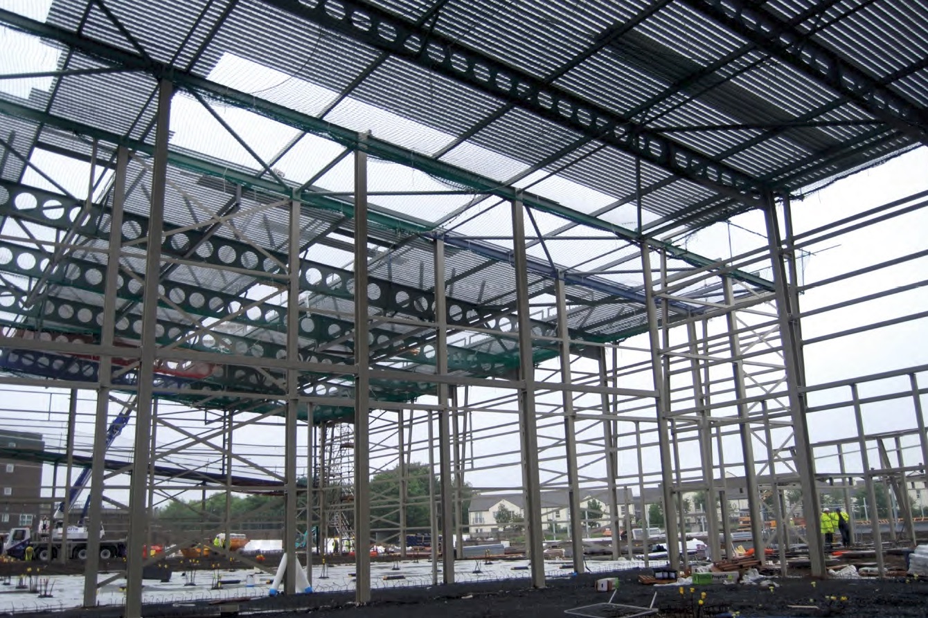 The main sports hall takes shape