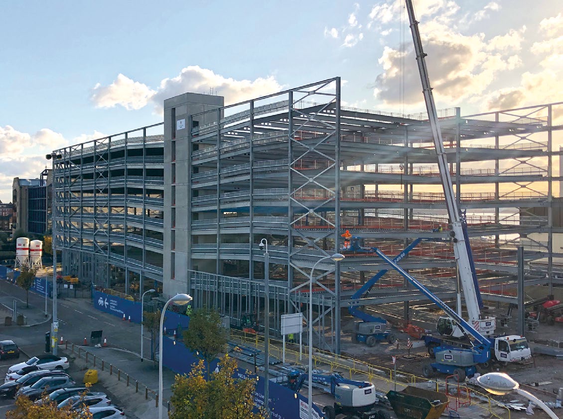 Steelwork erection nears completion