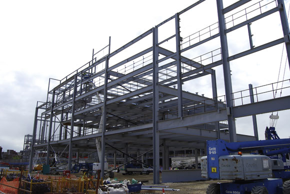 Retail units will be located along three levels