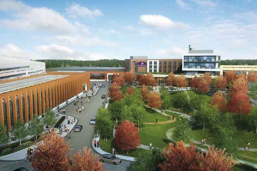 The Town Centre scheme is designed around a new green area known as Austin Park