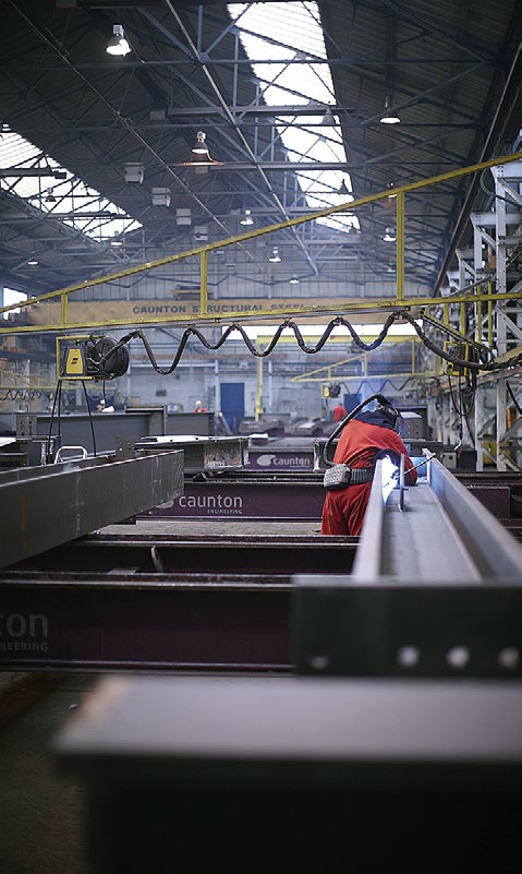 HS2’s steelwork being fabricated at Caunton’s Moorgreen facility