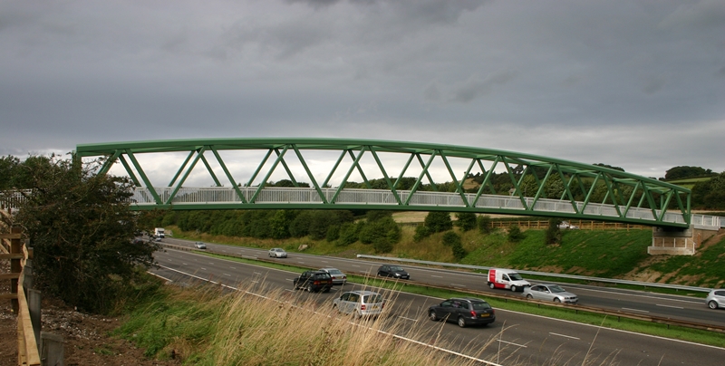 Through truss footbridge (Image courtesy of Briton Fabricators Ltd.)