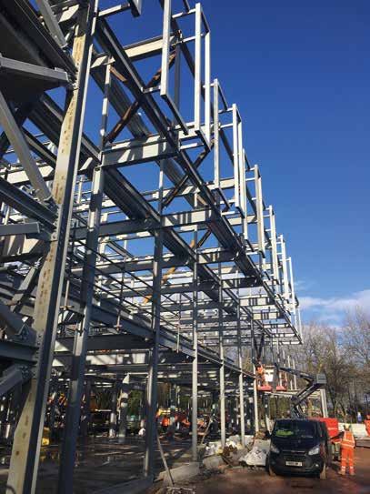 Cantilevers help to enlarge block B’s floorspace