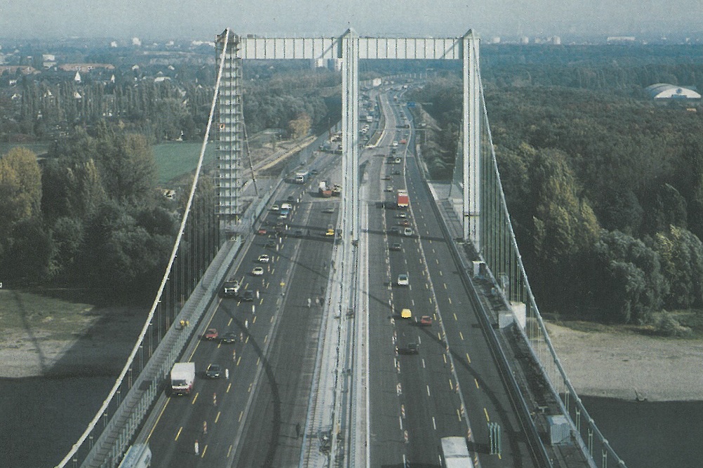 Rheinbrucke Koln-Rodenkirchen Suspension Bridge, Cologne