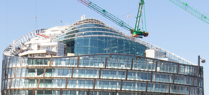 Double fa&#231;ade steel glazing system used in a multi-storey steel framed office building, 1 Angel Square, Manchester&lt;Br&gt;&#39;&#39;(Image courtesy of Severfield (NI) Ltd.)&#39;&#39;