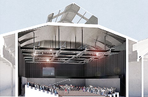 The studio will have retractable seating for up to 500 people
