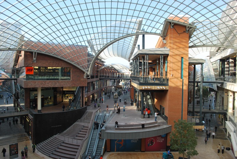 Complex structural steelwork at Cabot Circus, Bristol&lt;br&gt;
&#39;&#39;(Image courtesy of S.H.Structures Ltd.)&#39;&#39;