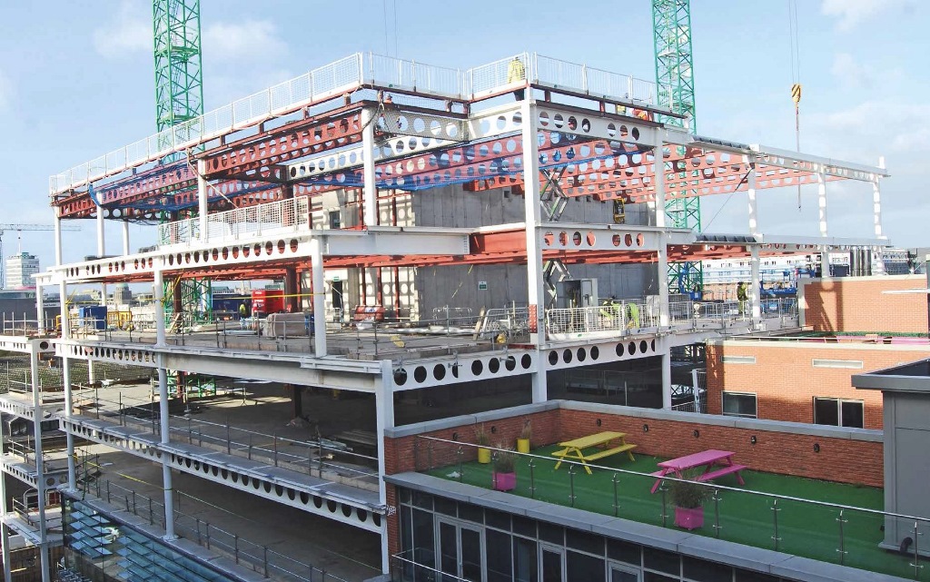 The upper floors step back to create terraces