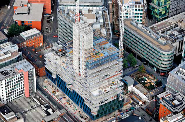 The building completes the Spinningfields masterplan
