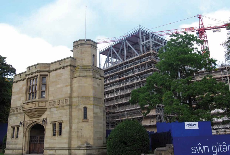 Views through the Memorial Arch were an important design consideration for the new building